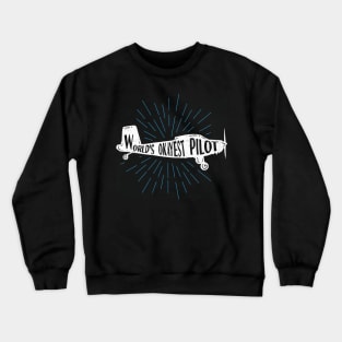 World's Okayest Pilot - Funny Flying Aviation Crewneck Sweatshirt